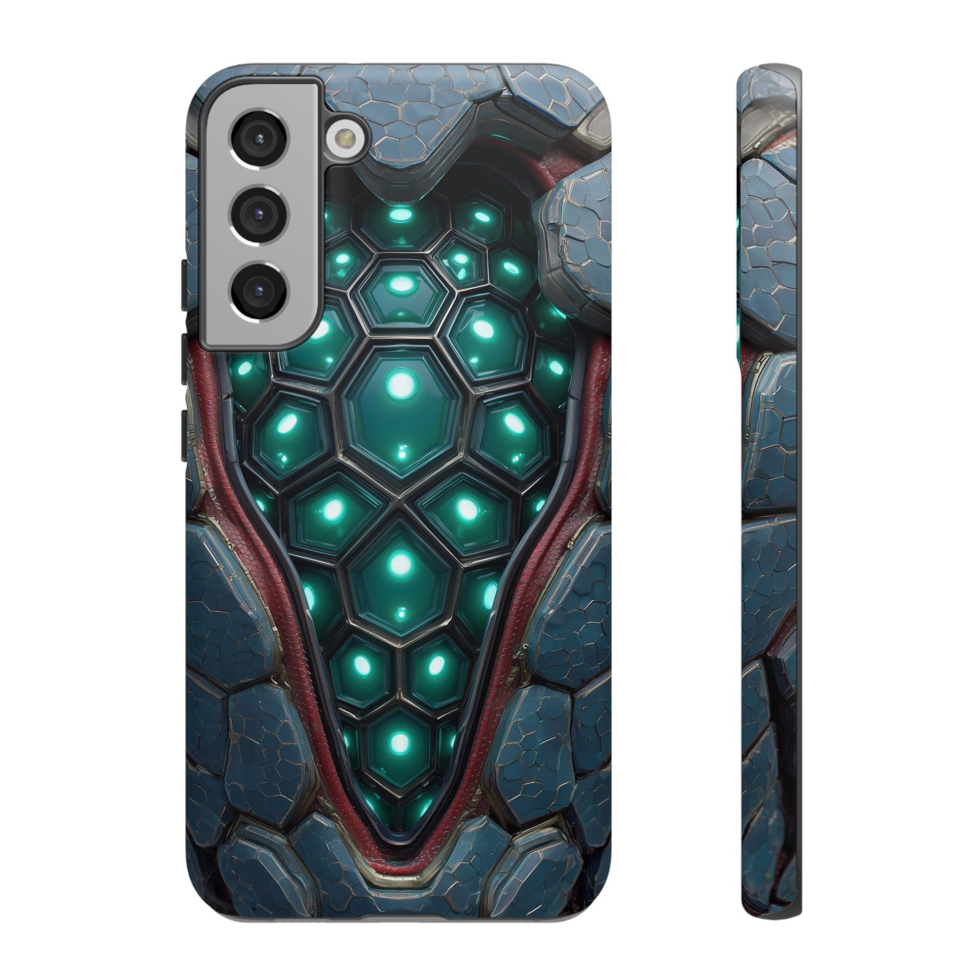 Alien Tech Hex Teal Gray Armor