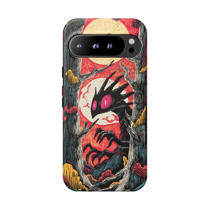 Chupacabra Red Abstract Forest