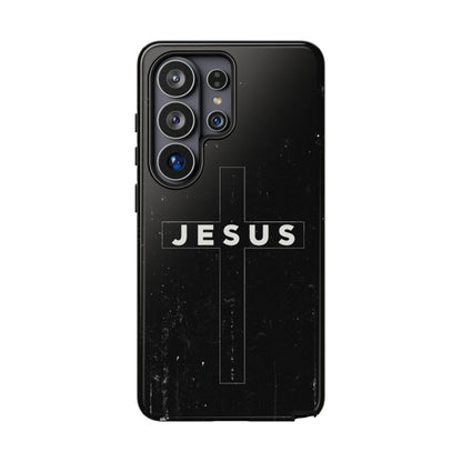 Jesus Cross Minimalist Black