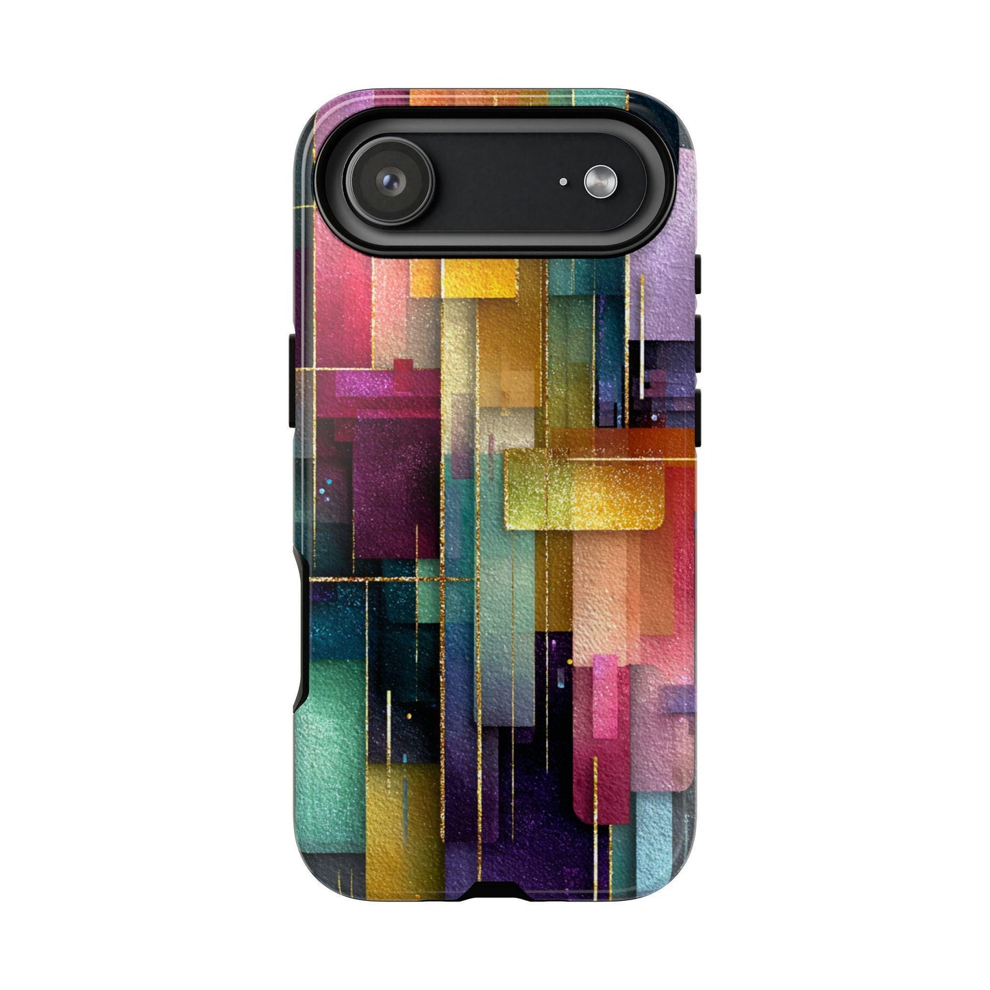 Digital Collage Jewel Brushstrokes