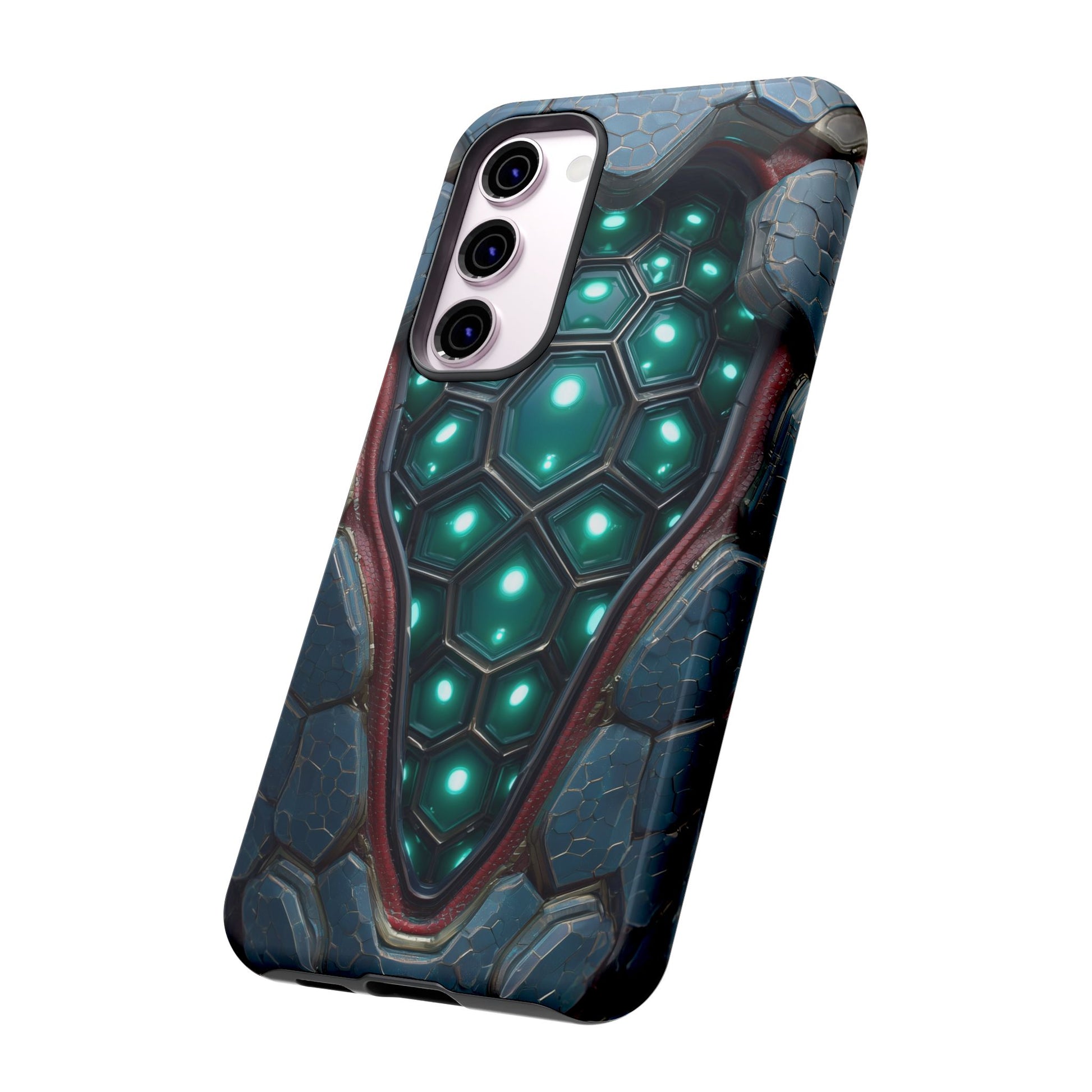 Alien Tech Hex Teal Gray Armor