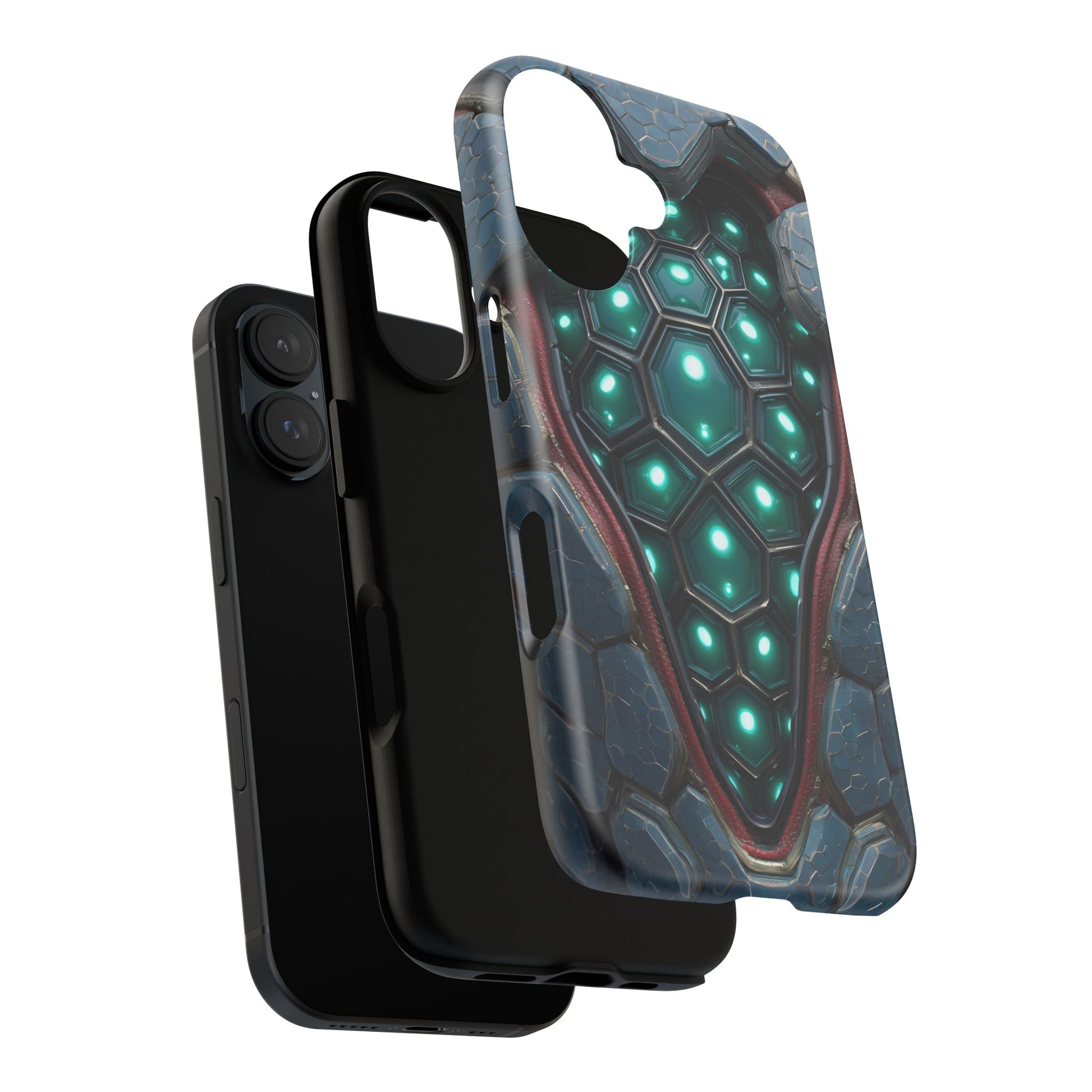 Alien Tech Hex Teal Gray Armor