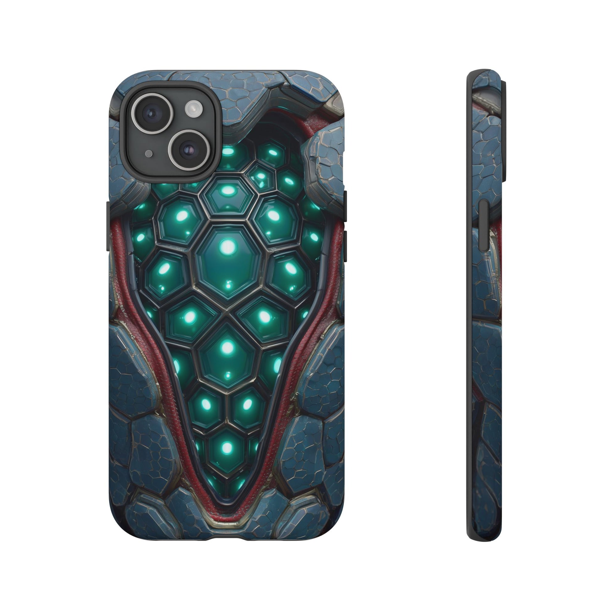 Alien Tech Hex Teal Gray Armor
