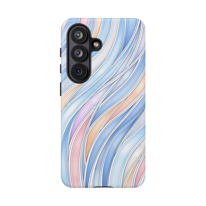 Gradient Wavy Ribbons Abstract Curves