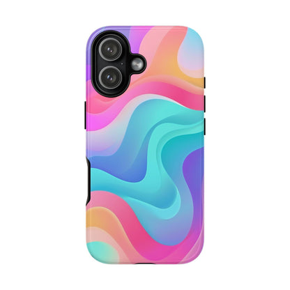 Teal Dream Pink Curve Waves