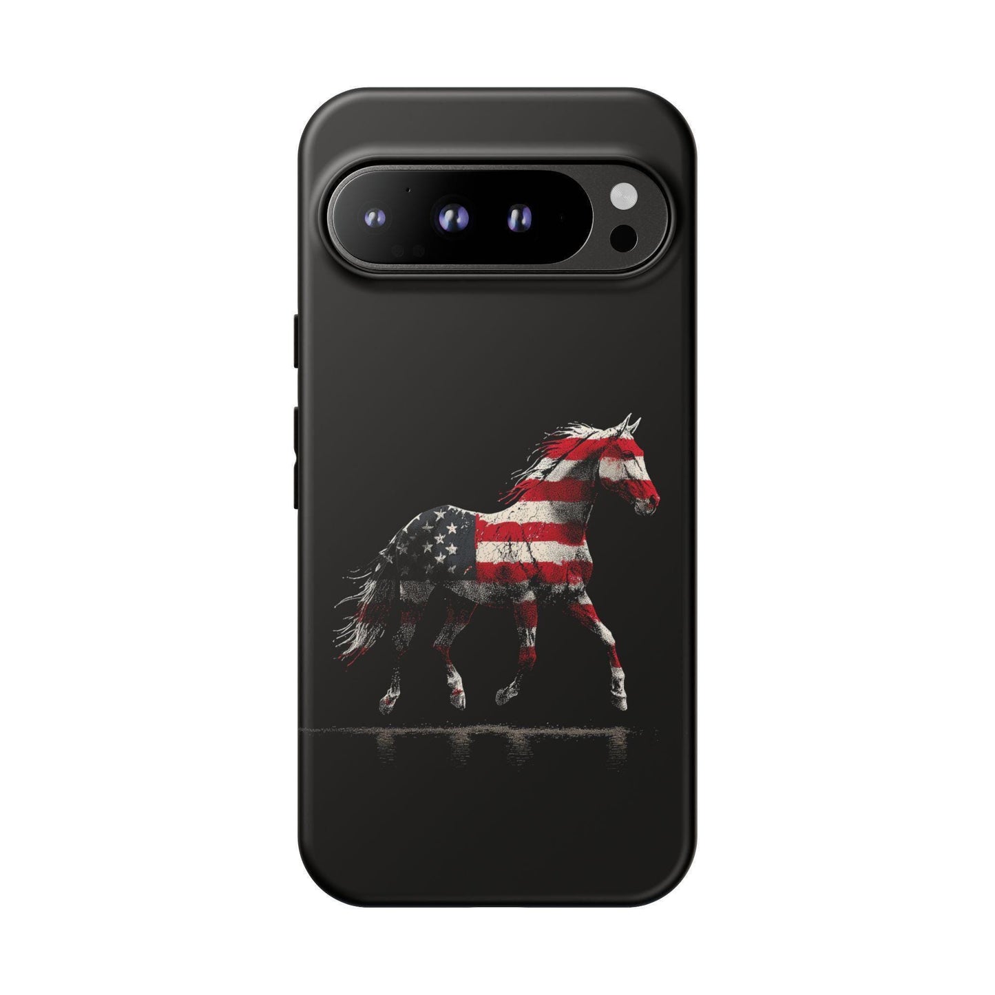 Horse American Flag Vector