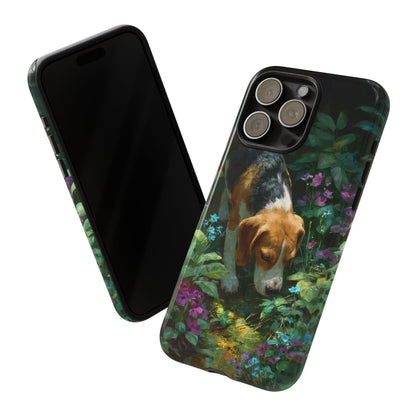 Beagle Dog Flower Garden