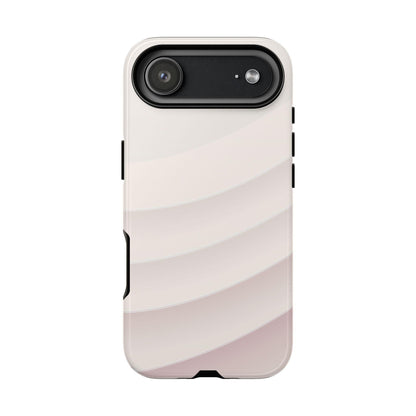 Pastel White Minimalist Curves