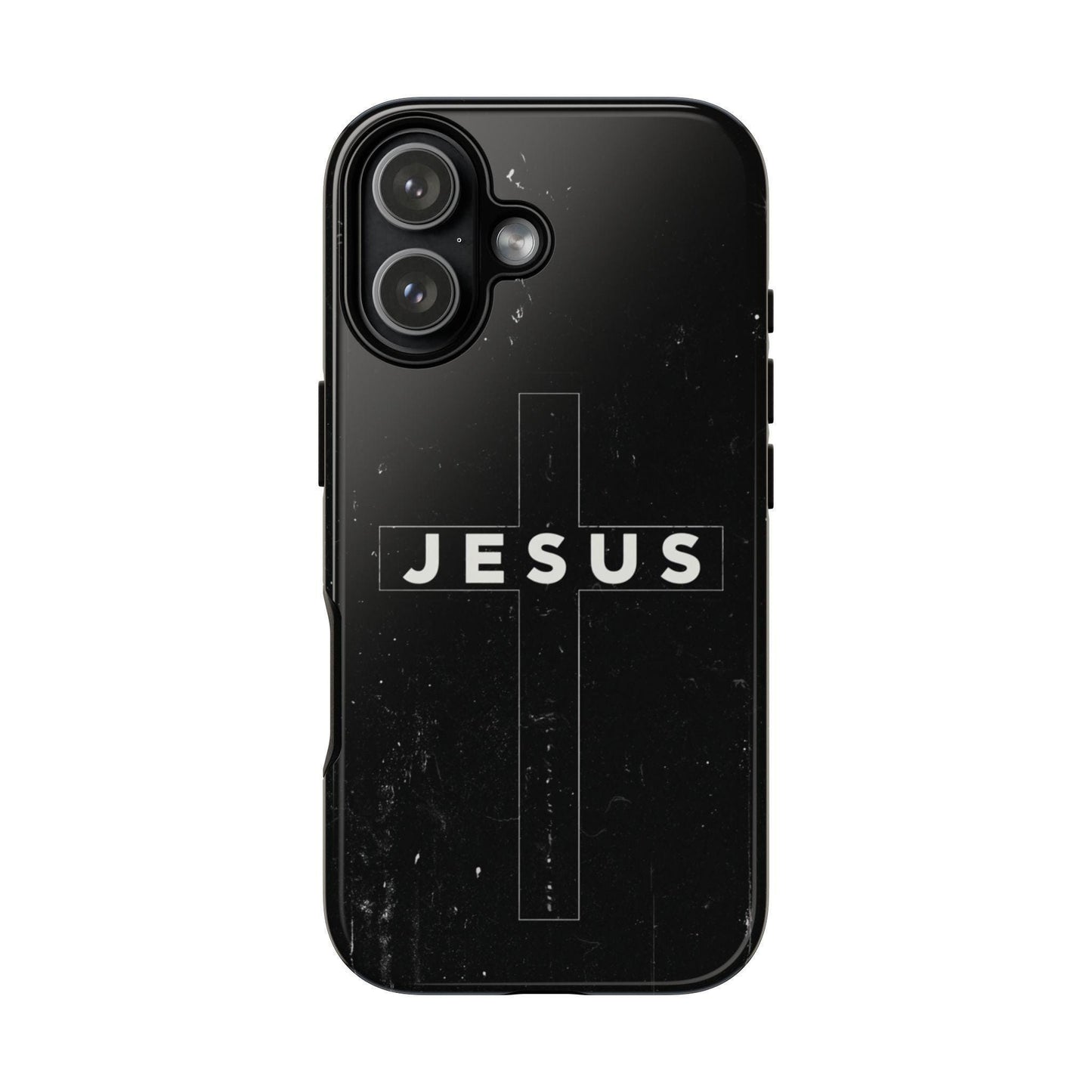 Jesus Cross Minimalist Black