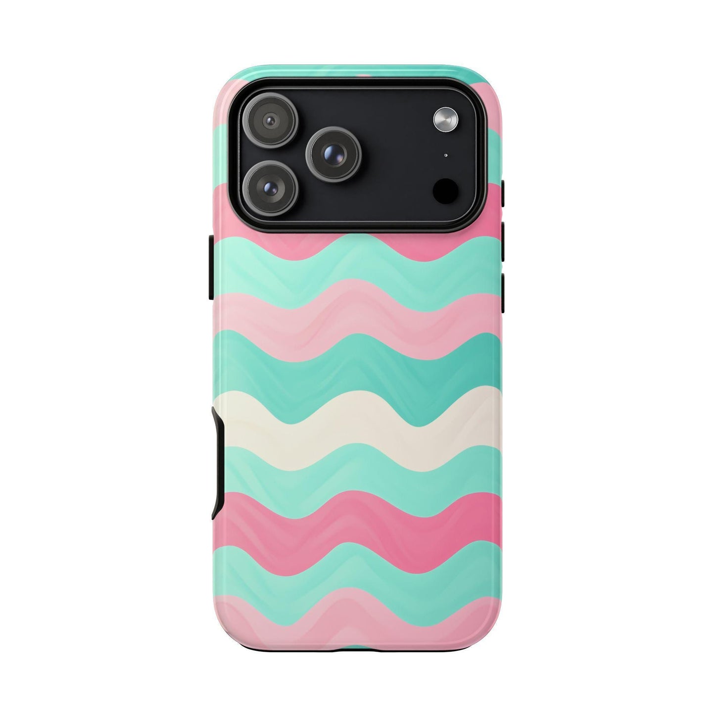 Zig Zag Pink Mint Lines