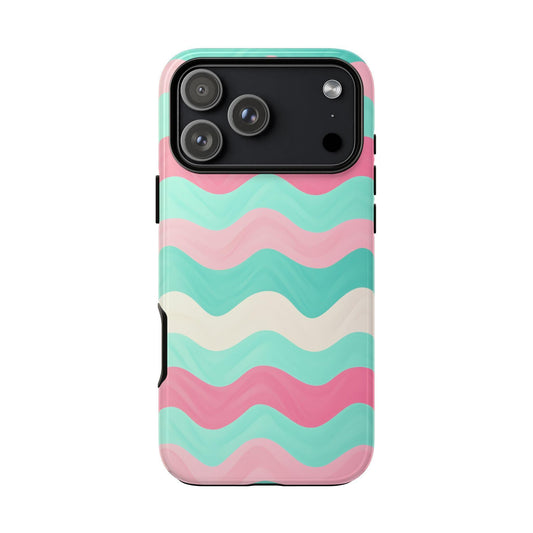 Zig Zag Pink Mint Lines