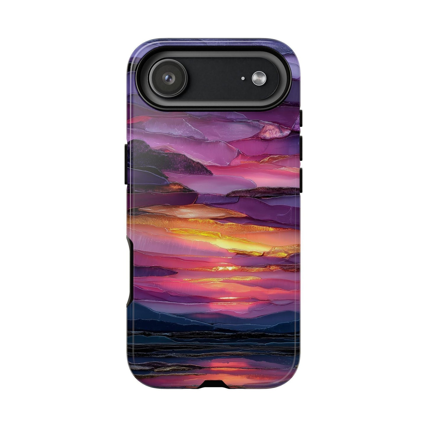 Purple Lavender Sunset Horizon Layers