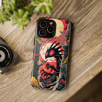 Chupacabra Red Abstract Forest