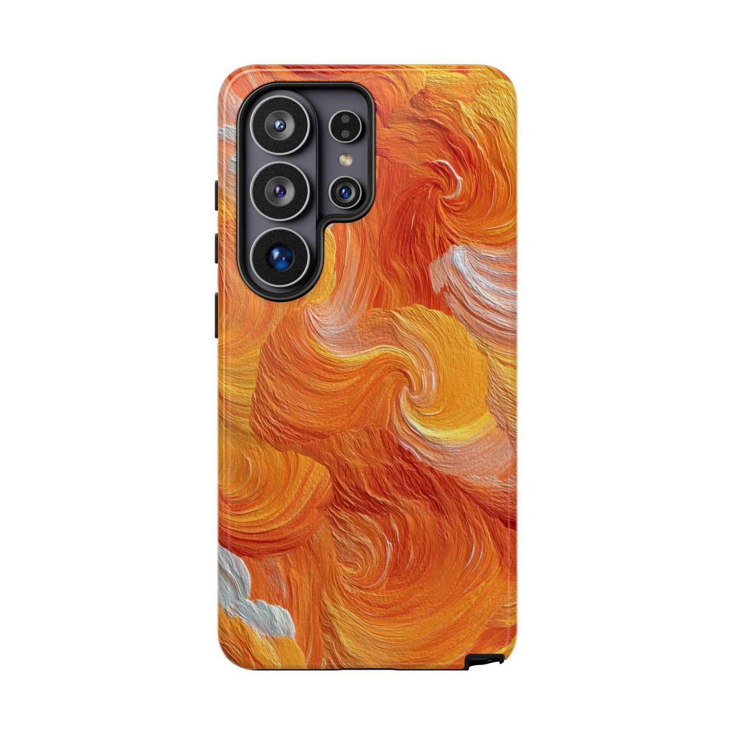 Solar Citrus Swirl Flames