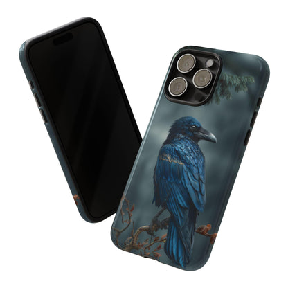 Raven Blue Black Feathers Bird