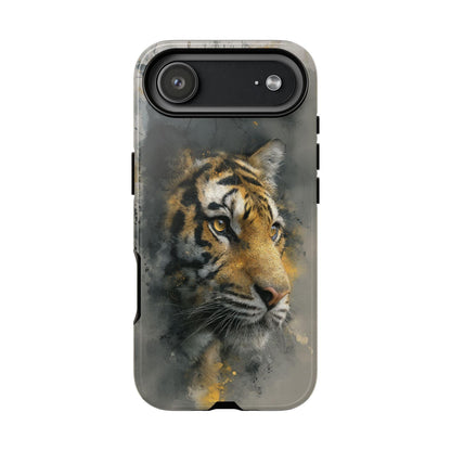 Tiger Watercolor Gray