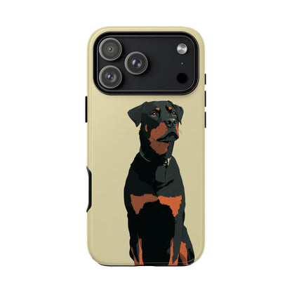 Rottweiler Dog Minimalist Vector