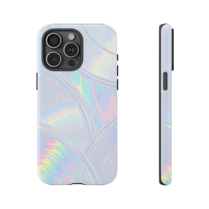 Pastel Curves Iridescent Discs
