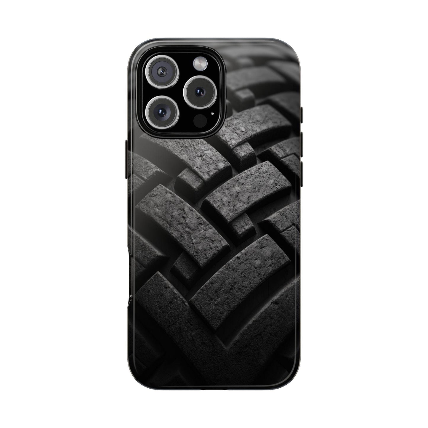 Tire Black Gray Tread