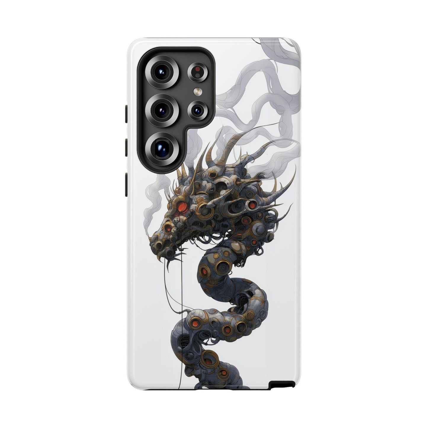 Mechanical Dragon Gears Smoke Artwork