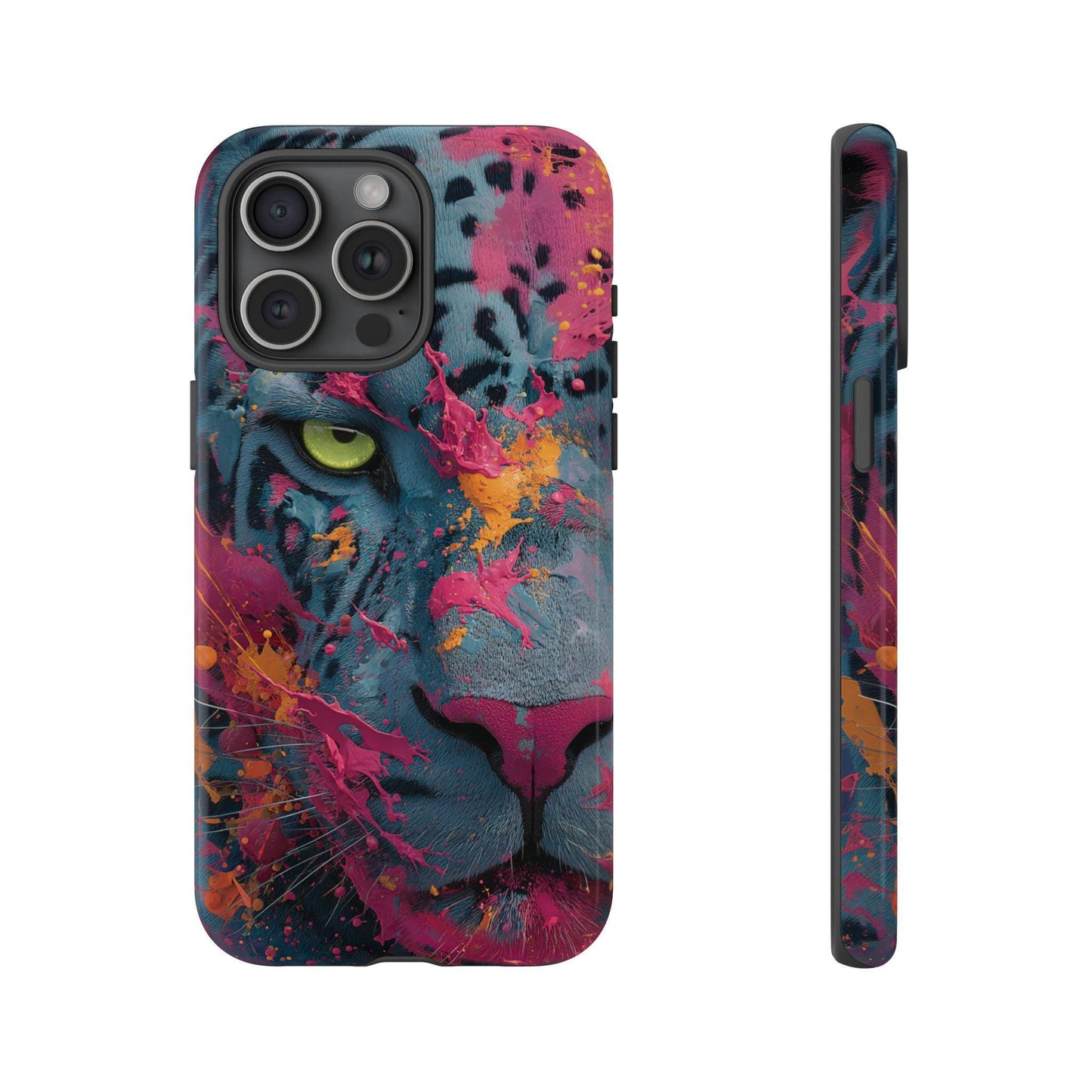 Jaguar Electric Pink Teal Splash