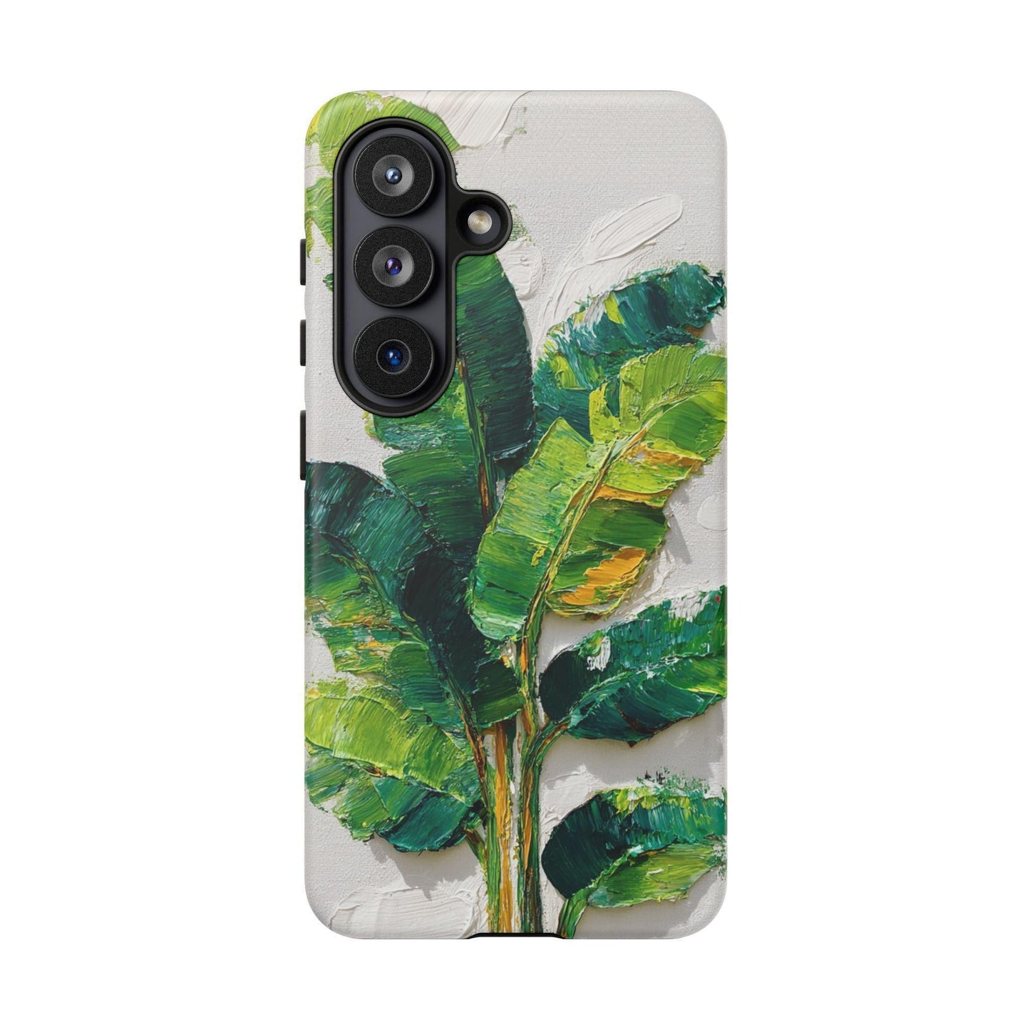 Tropical Banana Leaves Impasto Jungle