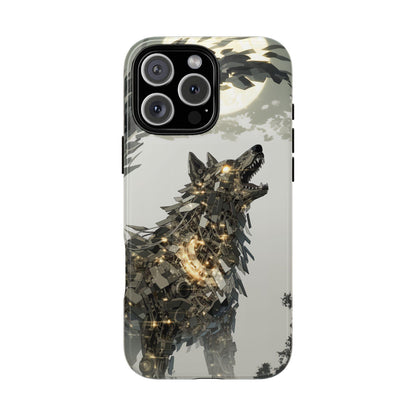 Mech Wolf Gold Steel Armor