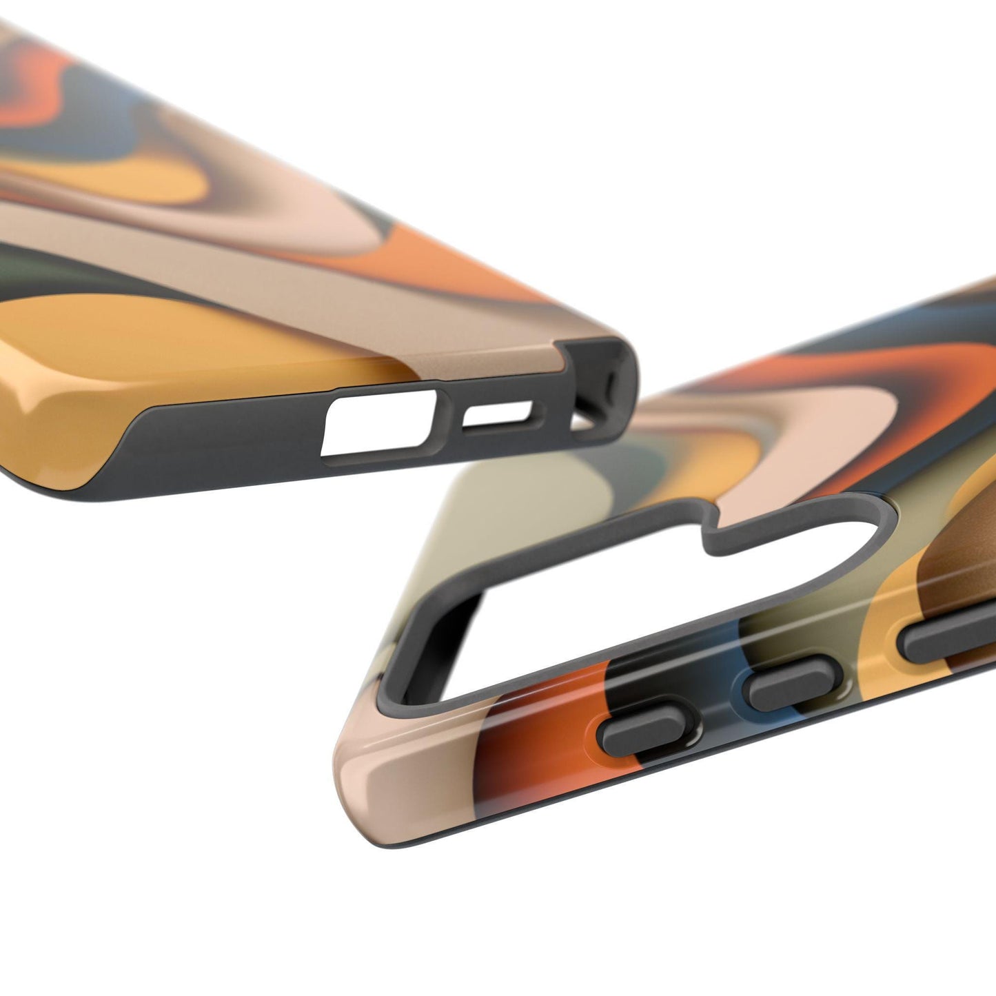 Earth Tones Layer Waves Pattern