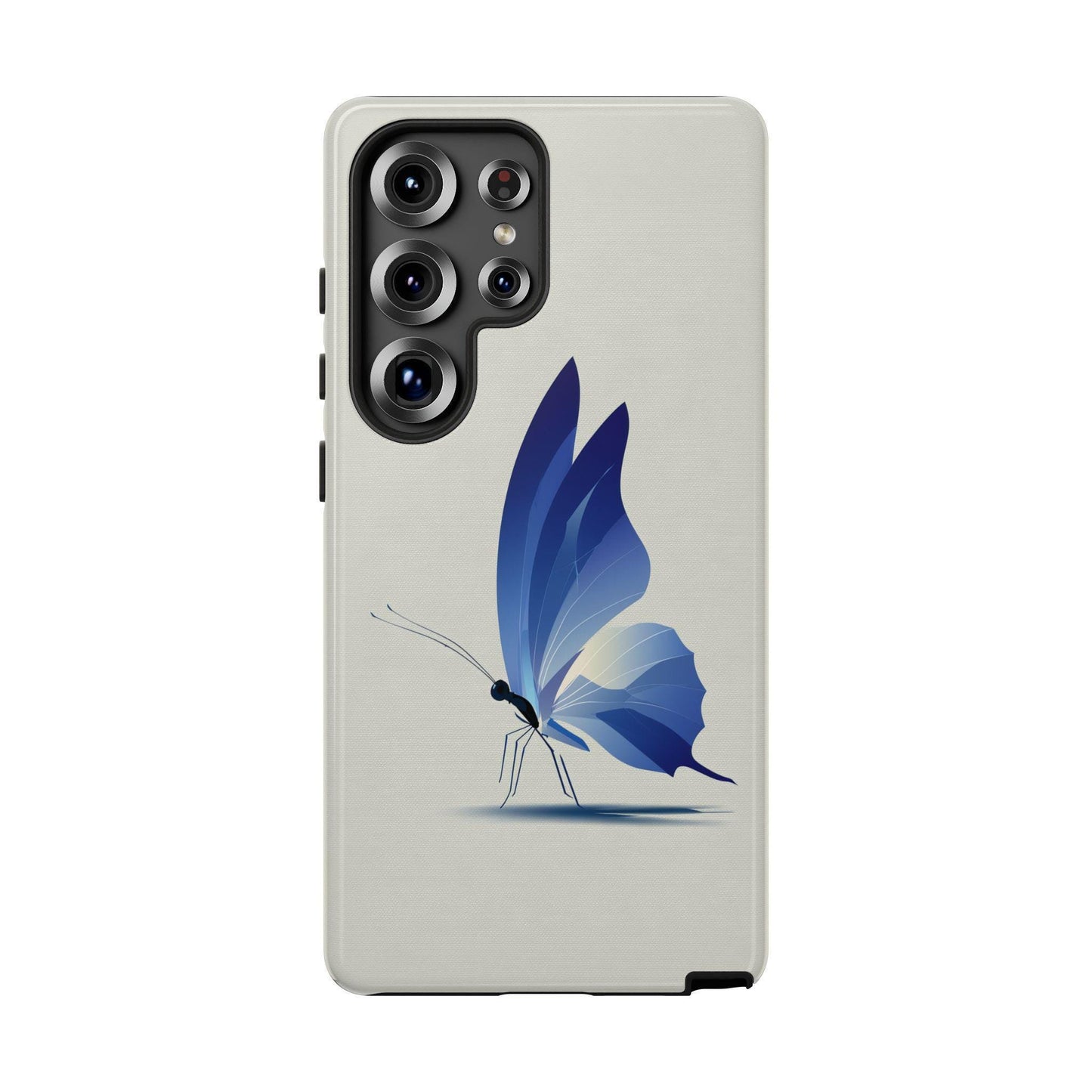 Blue Butterfly Minimalist Wings