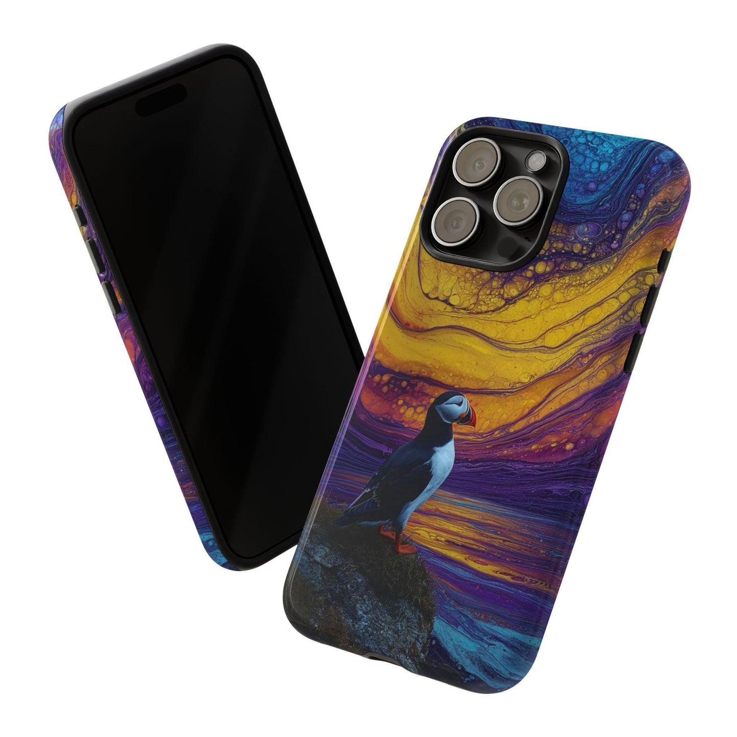 Atlantic Puffin Bird Abstract Sky