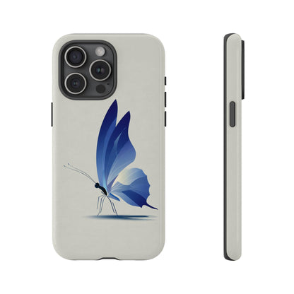 Blue Butterfly Minimalist Wings