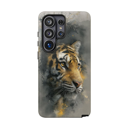 Tiger Watercolor Gray