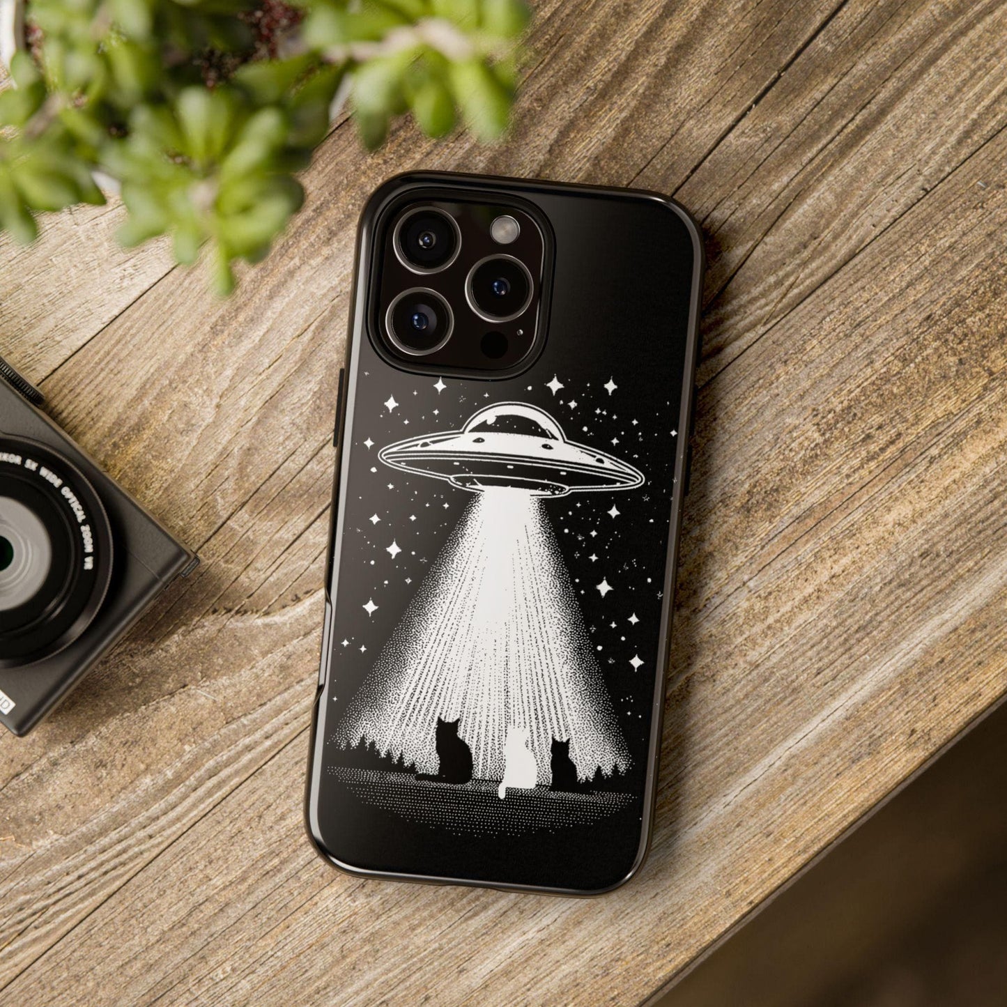 UFO Spaceship Cat Abduction