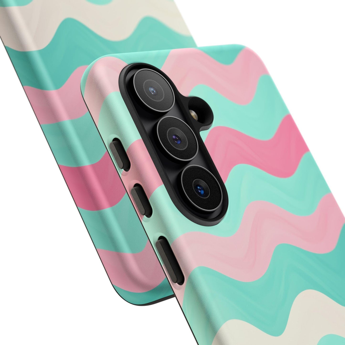 Zig Zag Pink Mint Lines