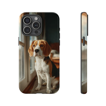 Beagle Sitting By Window