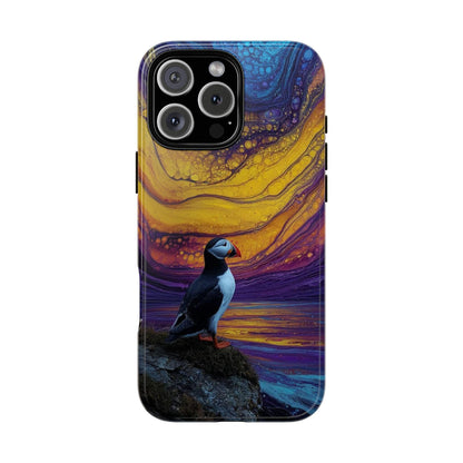 Atlantic Puffin Bird Abstract Sky
