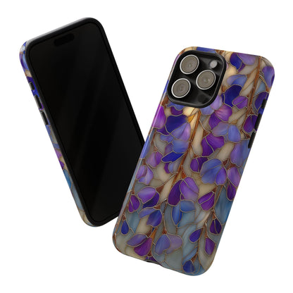 Lavender Floral Petals Stained Glass