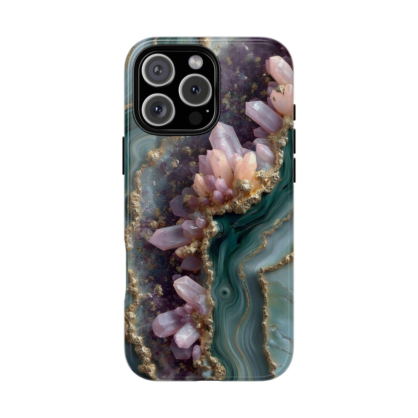 Green Gemstone Marble Purple Lilac