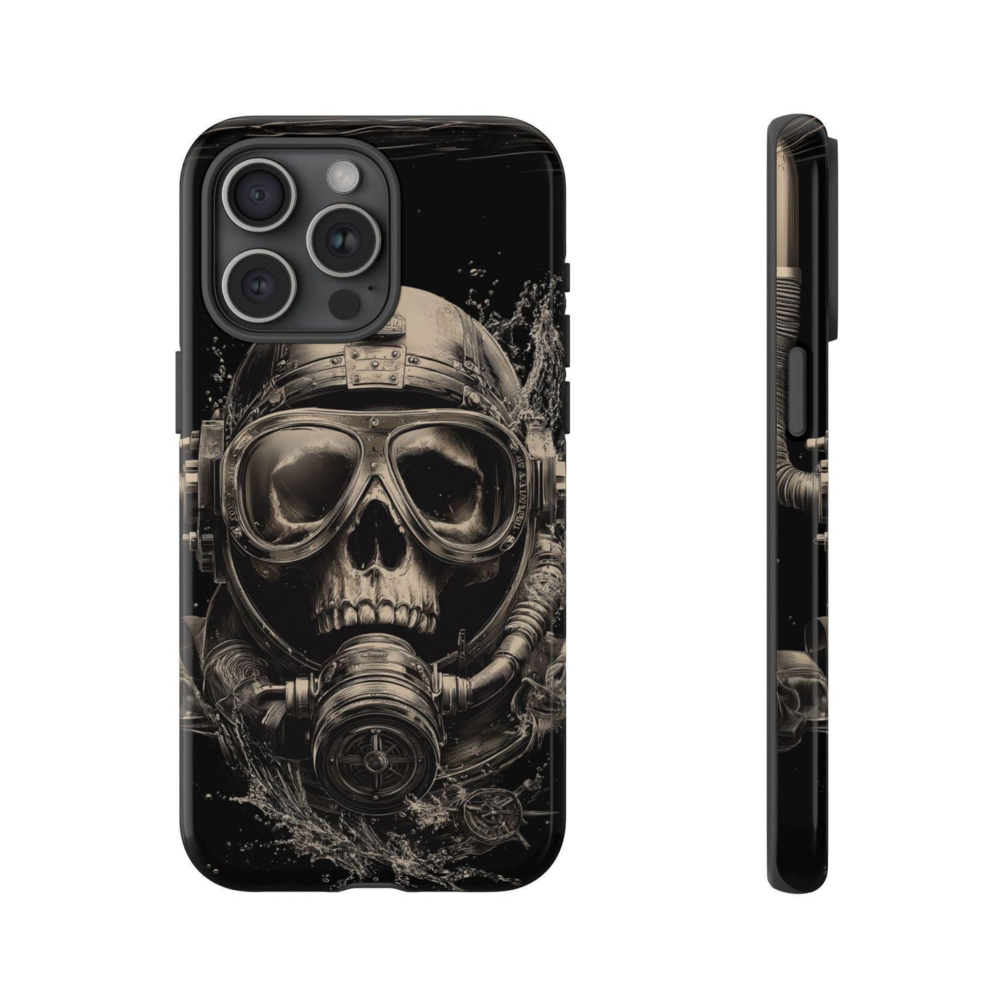 Abyss Diver Skull Dark Underwater