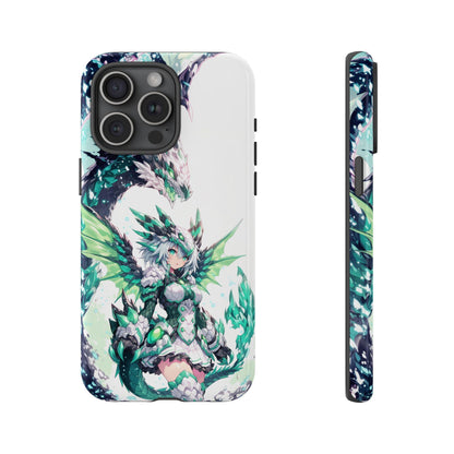Dragon Armored Anime Girl Emerald Green