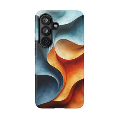 Sunset Teal Terra Wavy Pattern