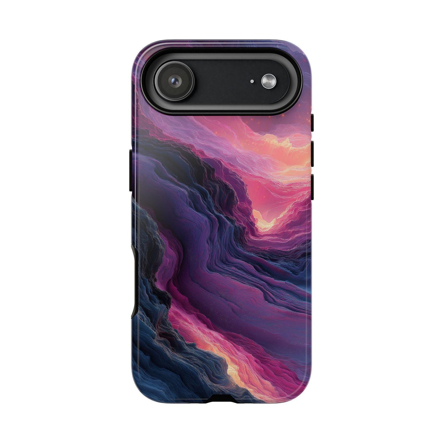 Distorted Bubblegum Wavy Line Abstract