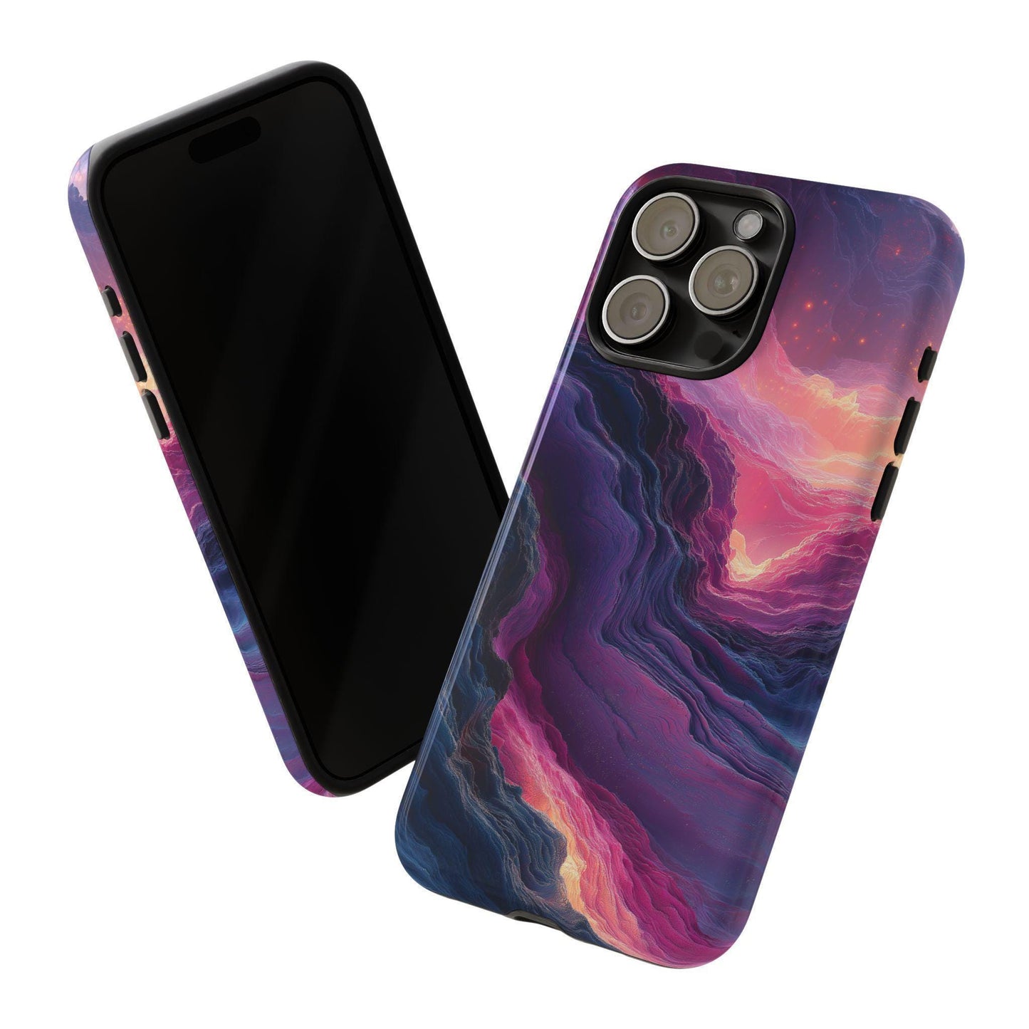Distorted Bubblegum Wavy Line Abstract