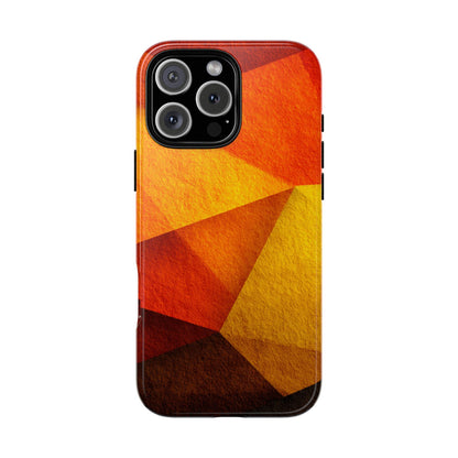 Orange Geometric Amber Sunset