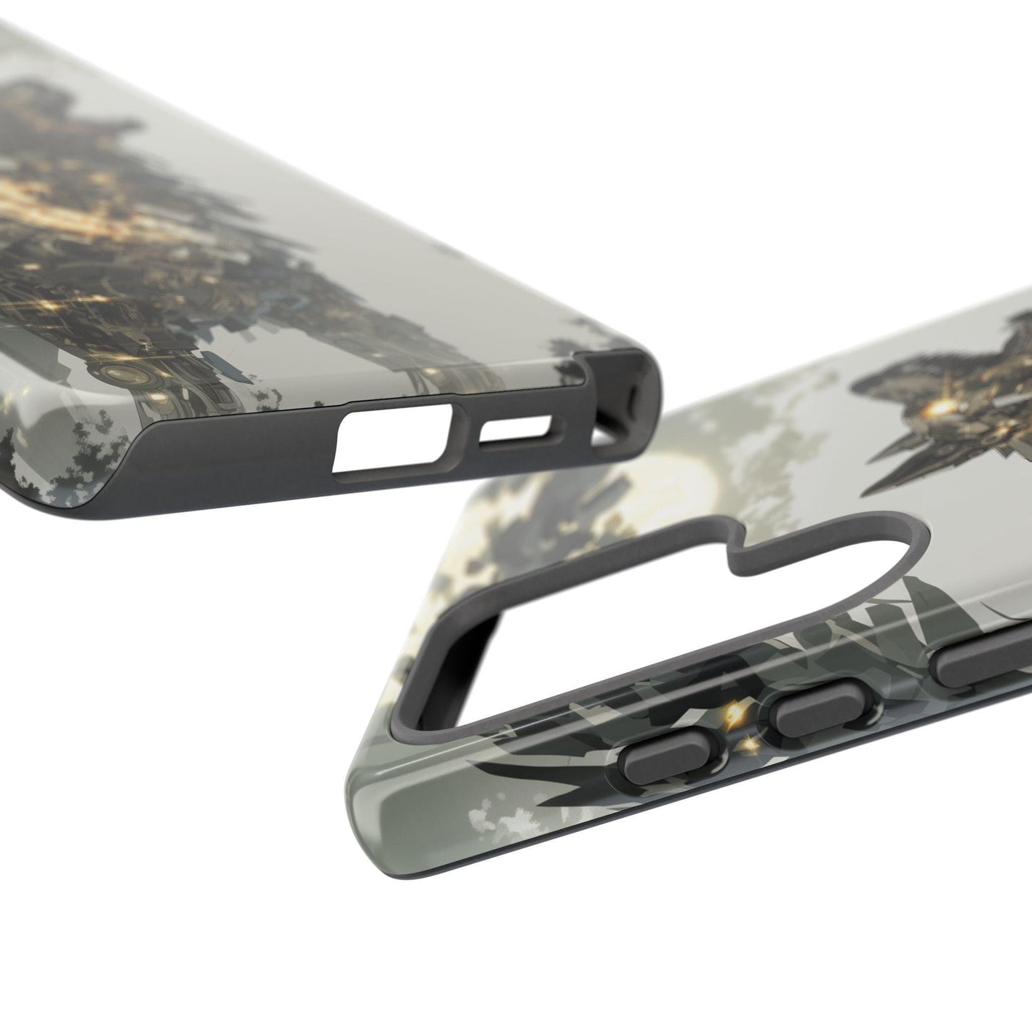Mech Wolf Gold Steel Armor
