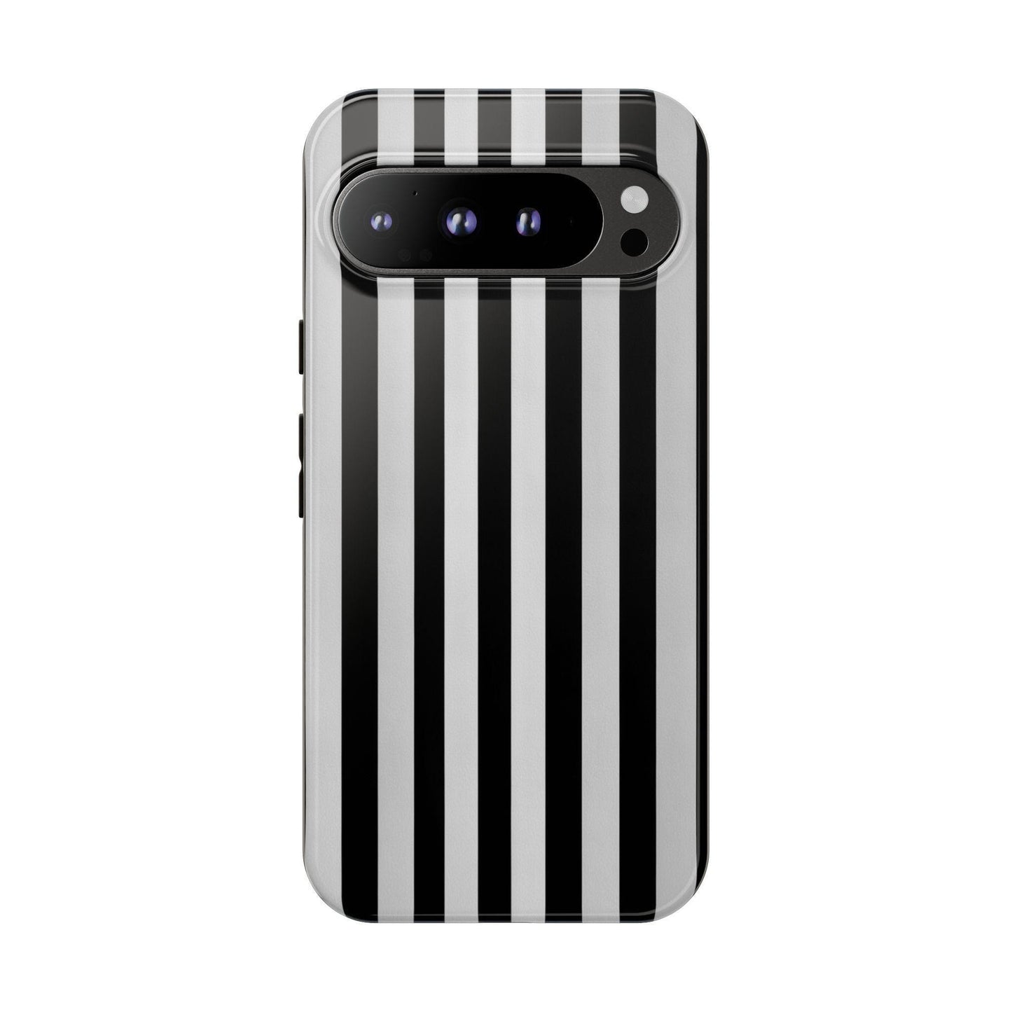 Black White Vertical Stripes