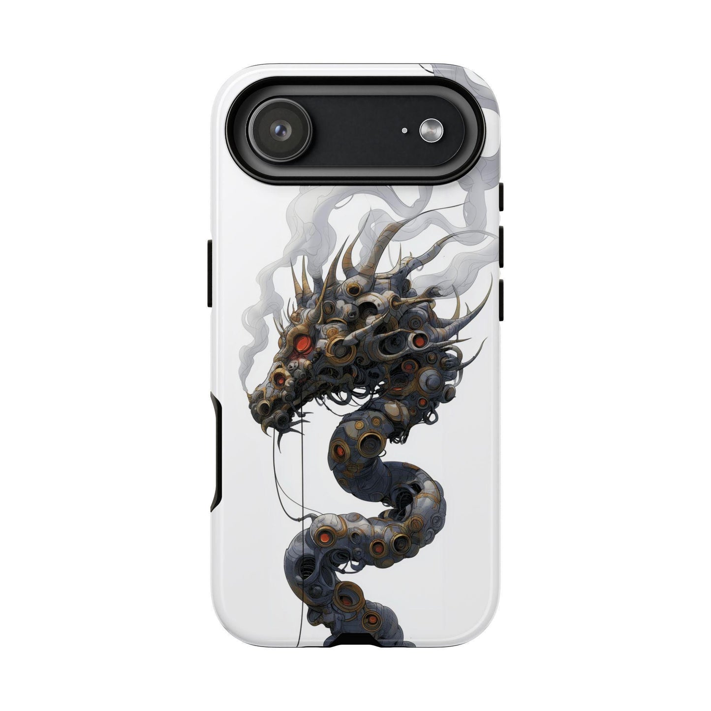 Mechanical Dragon Gears Smoke Artwork