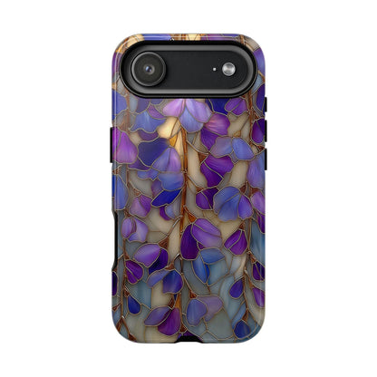 Lavender Floral Petals Stained Glass