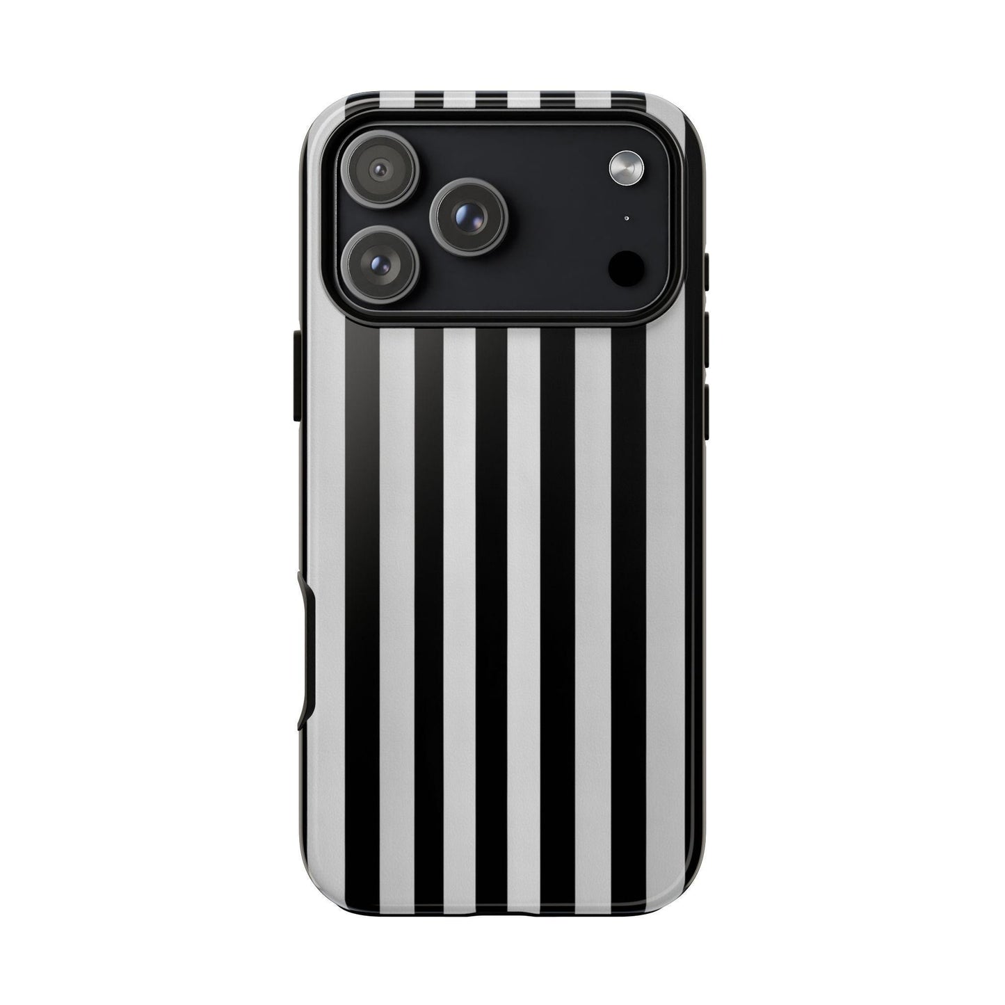 Black White Vertical Stripes