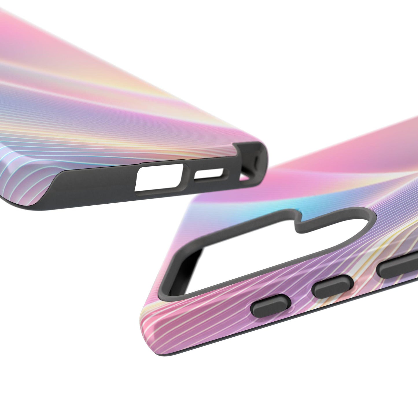 Aurora Pink Iridescent Wavy